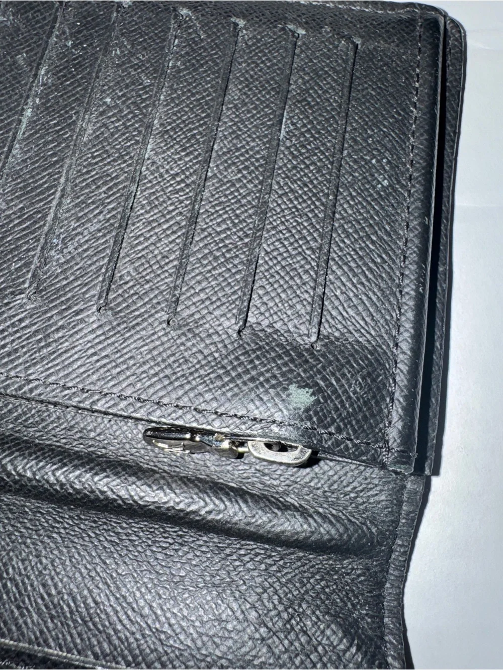 Louis Vuitton Damier Graphite Long Card in Black and Dark Gray